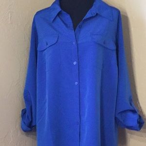 Kim Rogers dress long sleeved blouse top shirt